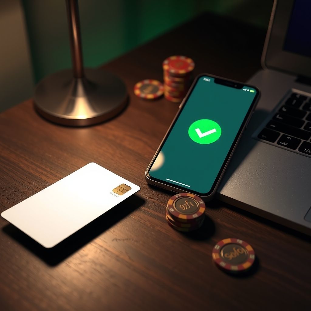 Carta di pagamento e smartphone con conferma, depositi e prelievi sui siti non AAMS